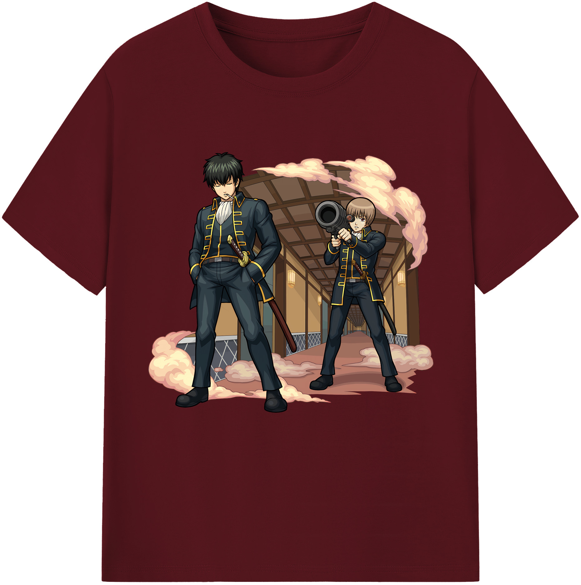 （画像用） ぎんたま 坂田銀時（さかたぎんとき） 神楽 志村新八（しむら しんぱち） GINTAMA Sakata Gintoki Kagura Shimura Shinpachi 綿100％半袖Tシャツ（フロントプリント）
